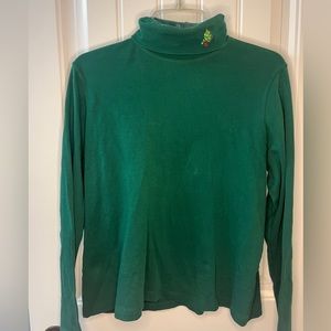 Green Christmas turtle neck